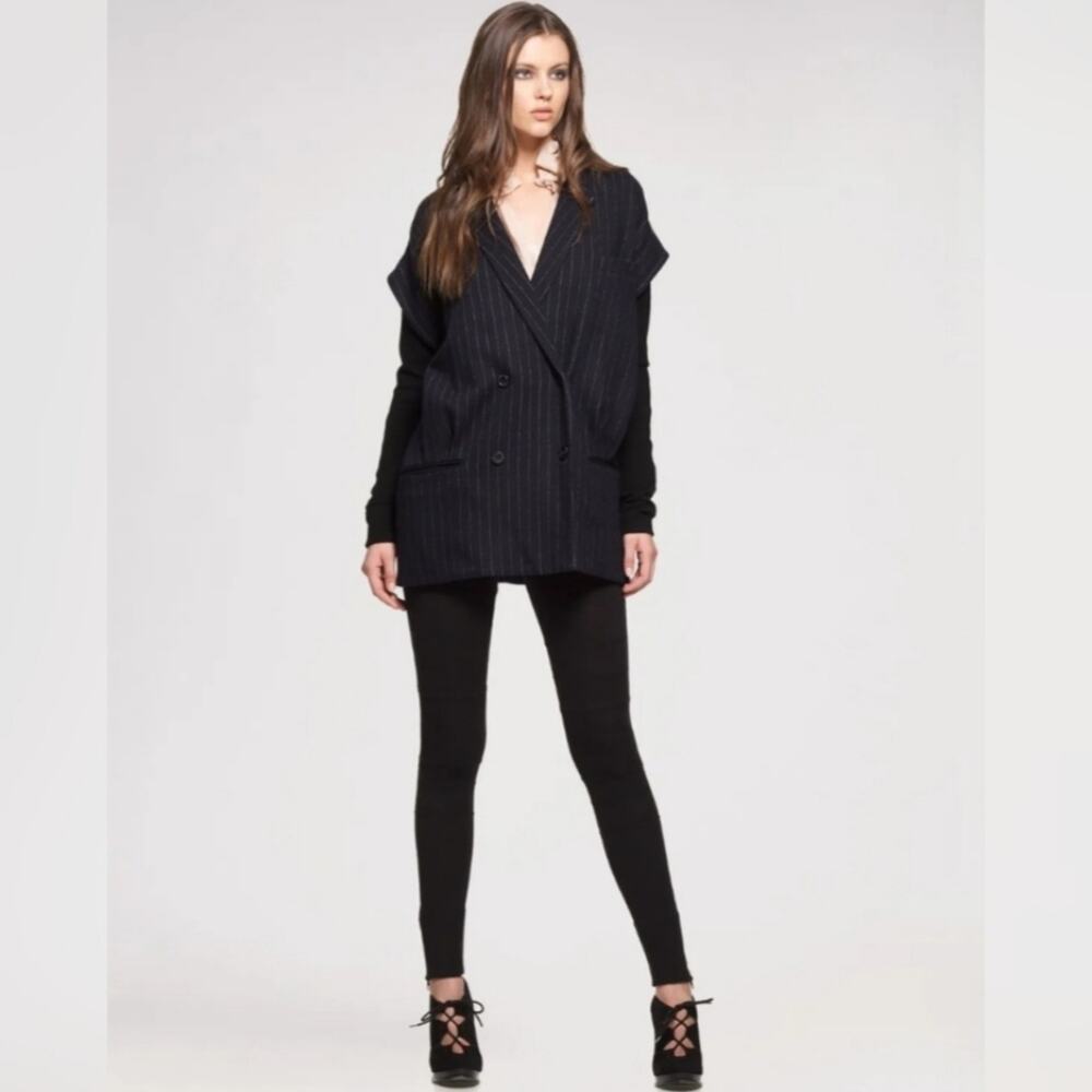 Diane Von Furstenberg Mixed Media Financier Blazer SZ 4